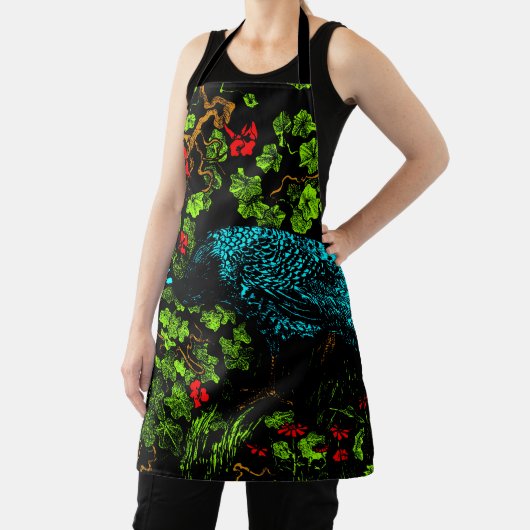 Nederlandse Art Nouveau Pauw en Vlinder Schort (Insitu)