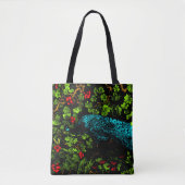 Nederlandse Art Nouveau Pauw en Vlinder Tote Bag (Voorkant)