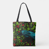 Nederlandse Art Nouveau Pauw en Vlinder Tote Bag (Achterkant)