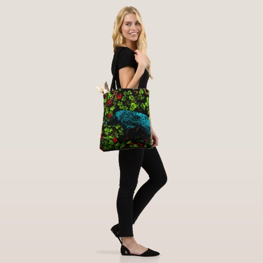 Nederlandse Art Nouveau Pauw en Vlinder Tote Bag (Op model)