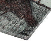 Nederlandse Art Nouveau Robin Bird in de winter Snijplank (Hoek)