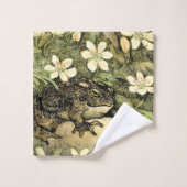 Nederlandse Art Nouveau Toad en Dogwood Bad Handdoek (Wasdoekje)