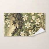 Nederlandse Art Nouveau Toad en Dogwood Bad Handdoek (Handdoek)