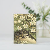 Nederlandse Art Nouveau Toad en Dogwood Briefkaart (Staand voorkant)