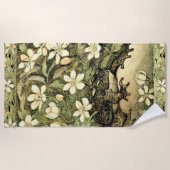 Nederlandse Art Nouveau Toad en Dogwood Strandlaken (Voorkant)