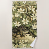 Nederlandse Art Nouveau Toad en Dogwood Strandlaken (Voorkant)