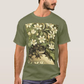 Nederlandse Art Nouveau Toad en Dogwood T-shirt (Voorkant)