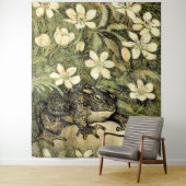 Nederlandse Art Nouveau Toad en Dogwood Wandkleed (In situ)