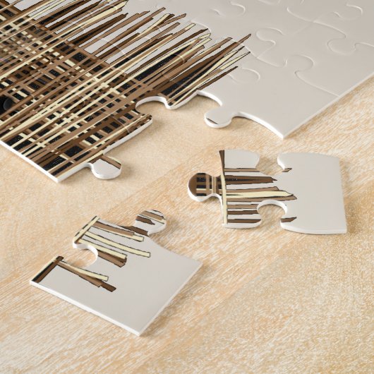  Nederlandse artiest en moderne grafische kaart Legpuzzel (Zijkant)