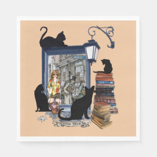 Nederlandse artiest en zwarte katten Servet