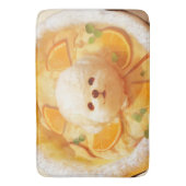 Nederlandse Baby Pannenkoek met Schattige Hondenij Badmat (Voorkant Verticaal)