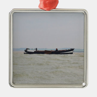 Nederlandse Barge Metalen Ornament