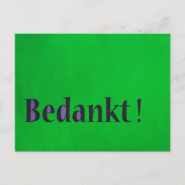 Nederlandse bedankkaart briefkaart