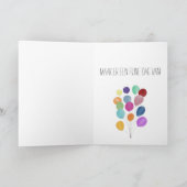 Nederlandse Birthday Kaart ballonnen (Binnen)