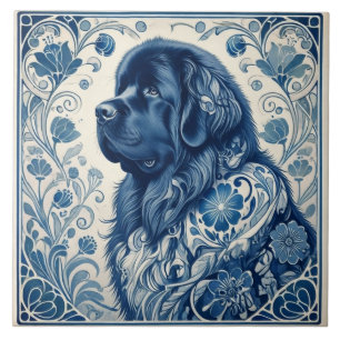 Nederlandse Blauwe Newfie Tegeltje