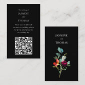  Nederlandse Bloemenbruiloft website QR Code Visitekaartje (Voorkant / Achterkant)