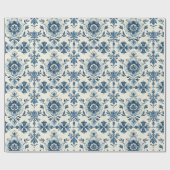 Nederlandse bloemtegeltjes-cadeaupapier, Delftsbla Cadeaupapier (Vlak)