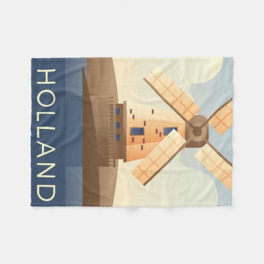 Nederlandse Briefkaarten Fleece Deken (Voorkant (Horizontaal))