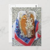 Nederlandse Broodje Raw Herring met Onions Post Ca Briefkaart (Voorkant / Achterkant)