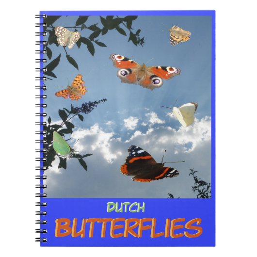 Nederlandse Butterflies Cust. Notitieboek tekst (Voorkant)