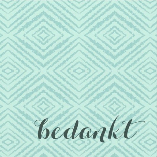 Nederlandse Dank je wel Opmerking Bedankkaart