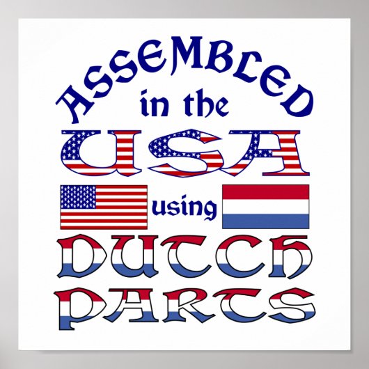 Nederlandse Delen Poster (Voorkant)