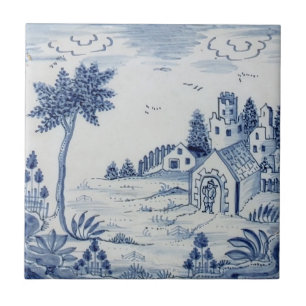 Nederlandse Delft Tile Antiek Reproduction-24 Tegeltje