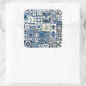 Nederlandse Delft Vierkante Sticker (Tas)