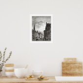  Nederlandse drukkerij Leiden, hoofdstraat Poster (Keuken)