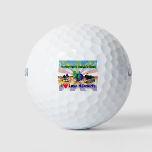 Nederlandse Dwergkonijn Golfballen (Voorkant)