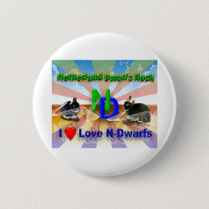 Nederlandse Dwergkonijn Ronde Button 5,7 Cm