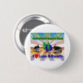 Nederlandse Dwergkonijn Ronde Button 5,7 Cm (Voorkant /achterkant)