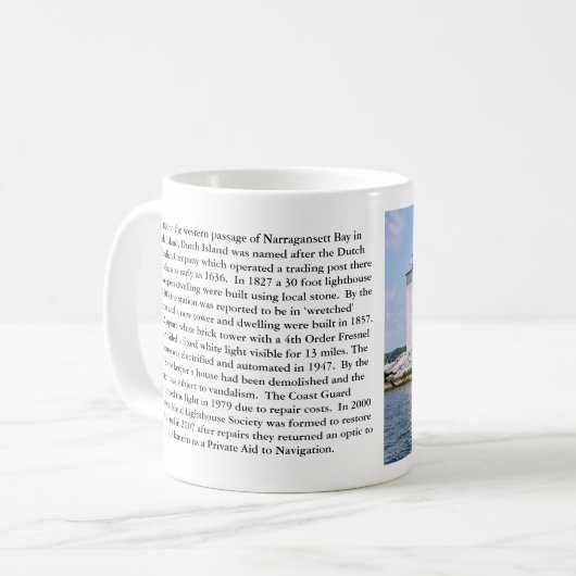 Nederlandse eilandvuurtoren, Mok Rhode Island (Voorkant links)