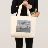 Nederlandse eilandvuurtoren, Rhode Island Canvas t Grote Tote Bag (Voorkant (product))