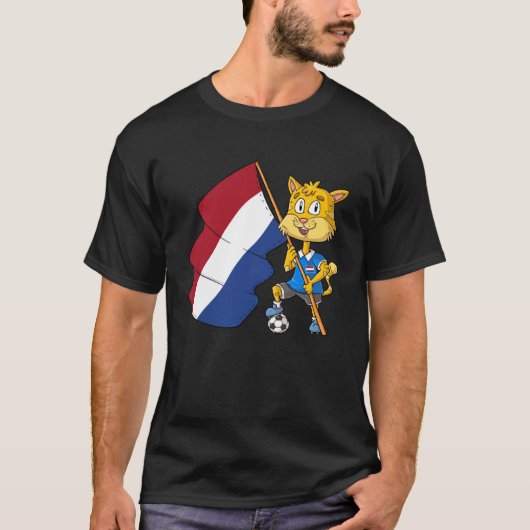Nederlandse fan kat t-shirt (Voorkant)
