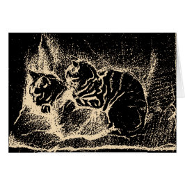  Nederlandse fijne kunst - twee slaapkatten