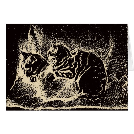  Nederlandse fijne kunst - twee slaapkatten (Voorkant Horizontaal)