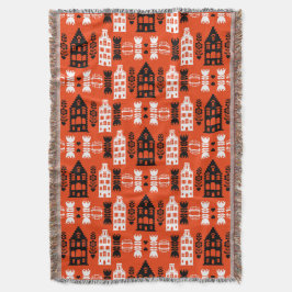 Nederlandse Folk Art Print Deken