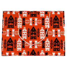 Nederlandse Folk Art Print Groot Cadeauzakje