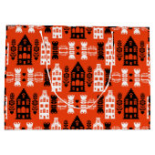 Nederlandse Folk Art Print Groot Cadeauzakje (Achterkant)