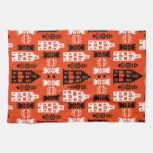 Nederlandse Folk Art Print Theedoek (Horizontaal)