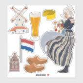 Nederlandse Gedekte Decalen Sticker (Vel)