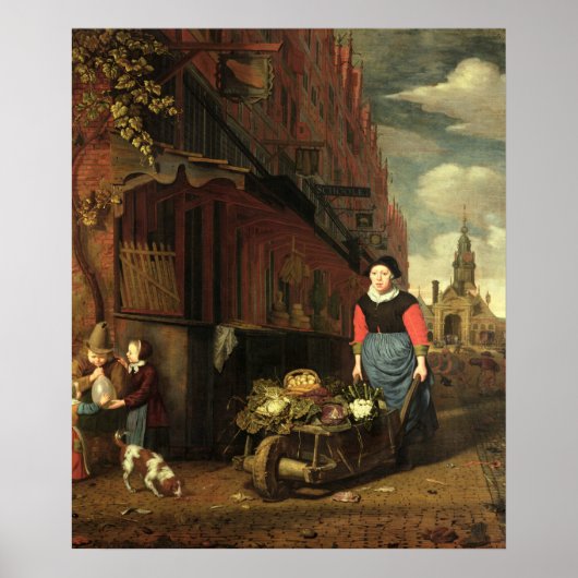 Nederlandse genre Scene, 1668 Poster (Voorkant)