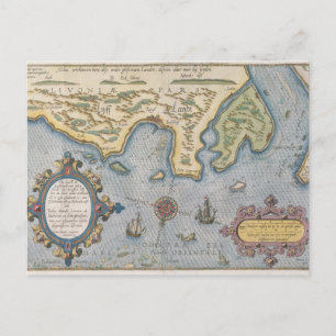 Nederlandse handelskaart van het Baltische Zee Briefkaart