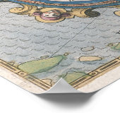 Nederlandse handelskaart van het Baltische Zee Poster (Hoek)