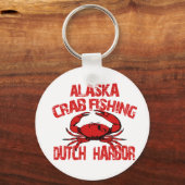 Nederlandse Harbour Alaska Red Crab Vist Sleutelhanger (Voorkant)
