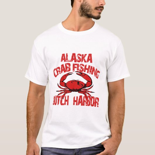 Nederlandse Harbour Alaska Red Crab Vist T-shirt (Voorkant)