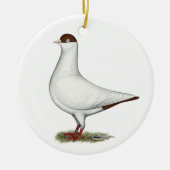 Nederlandse Helmduif Keramisch Ornament (Voorkant)