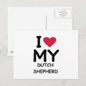 nederlandse herder briefkaart (Voorkant / Achterkant)