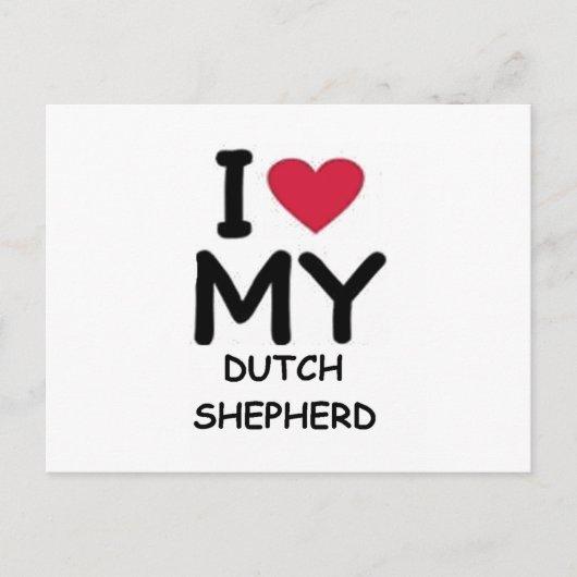 nederlandse herder briefkaart (Voorkant)